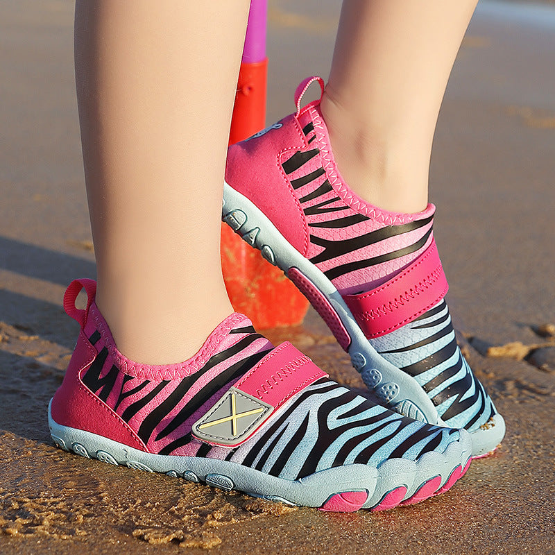 Damen Badeschuhe mit rutschfester Sohle und elastischem Design EB