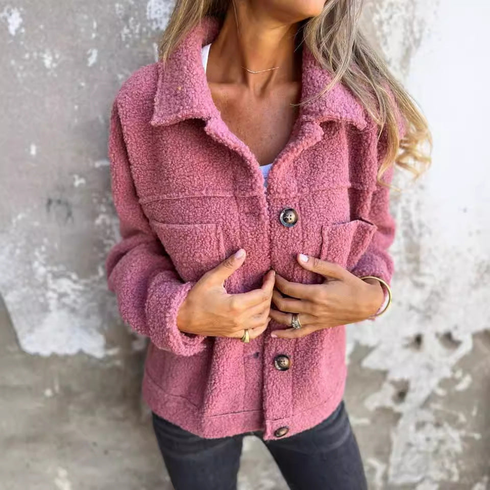 Damen Kuscheliger Fleece-Hemdjacke EB