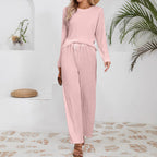 Damen Elegantes und bequemes Set aus gefeuchtetem Material EB