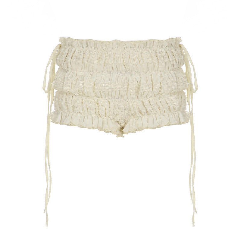 Damen Raffinierte Rüschenshorts EB