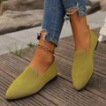 Damen atmungsaktive Slip-On Loafer aus flexiblem Netzmaterial EB