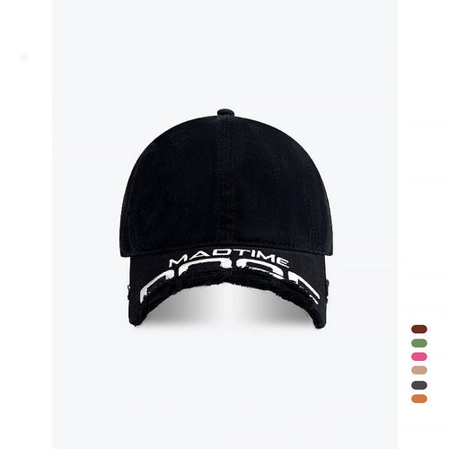 Baseballkappe aus Denim im Used-Look