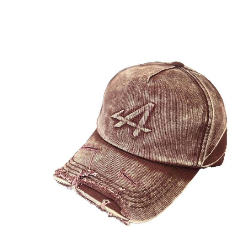 Damen-Baseballkappe im Vintage-Stil mit Used-Look