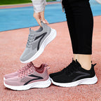 Damen Atmungsaktive Freizeitschuhe mit elastischem Obermaterial und stoßdämpfender Sohle EB