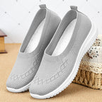 Damen Bequeme Slip-On Schuhe mit flexibler Sohle und atmungsaktivem Obermaterial EB