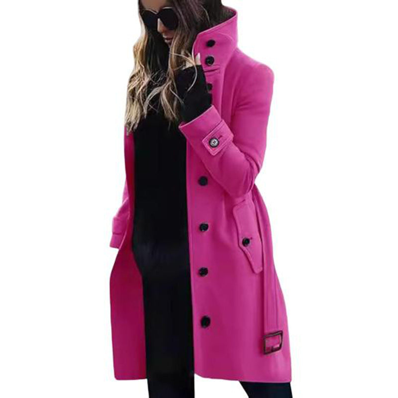Damen eleganter und bequemer Trenchcoat EB