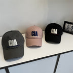 Herren-Baseballcap mit Distressed-Optik und Motivations-Stickerei