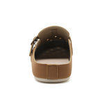 Damen bequeme Clogs mit modischem Riemen und atmungsaktivem Obermaterial EB