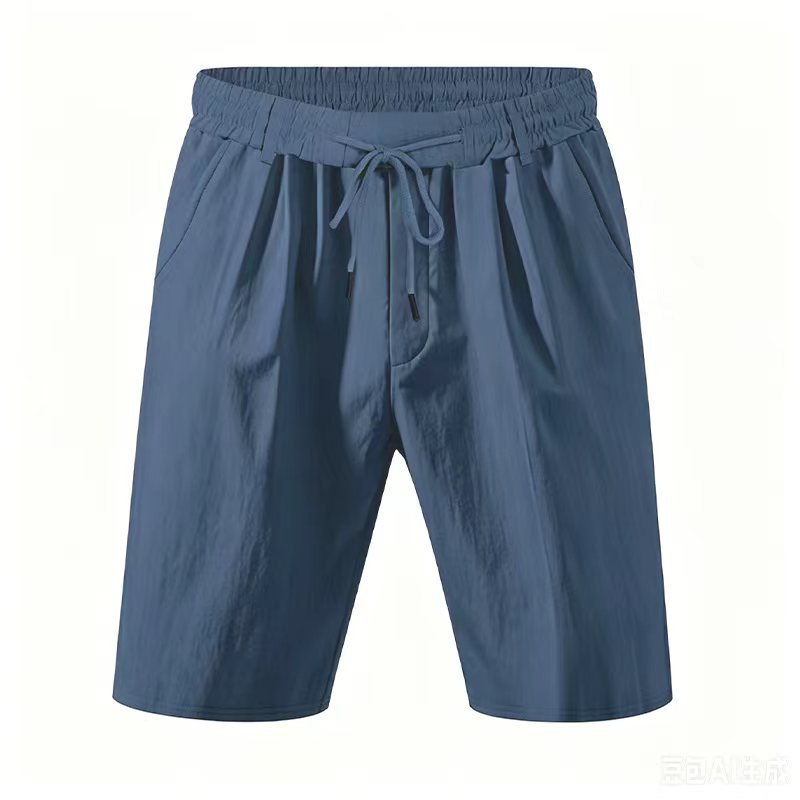 Knielange, leichte Funktionsshorts für Herren mit elastischem Bund