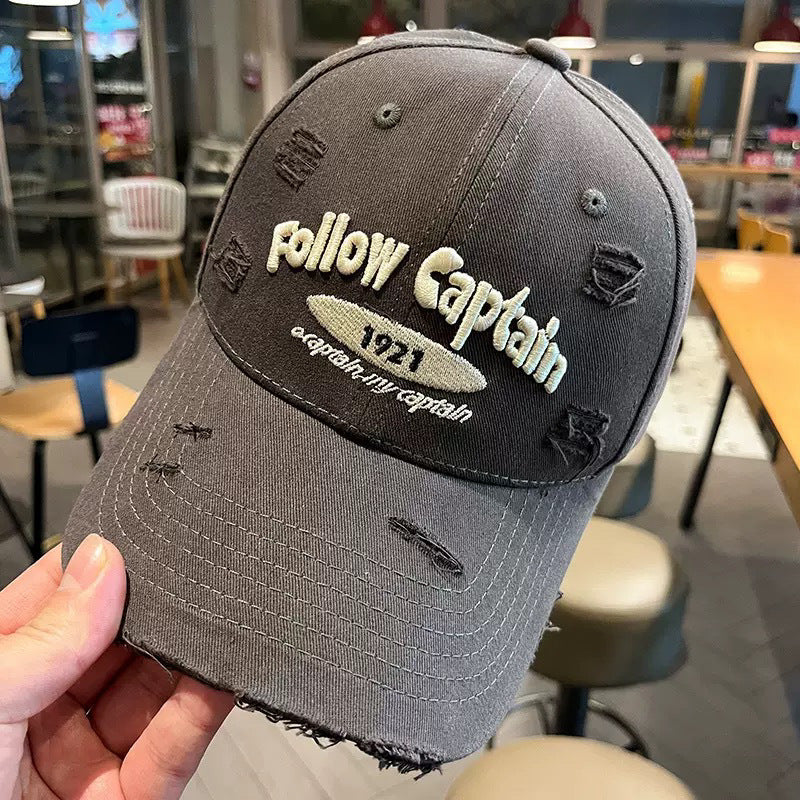 Herren-Baseballkappe mit Distressed-Grafik