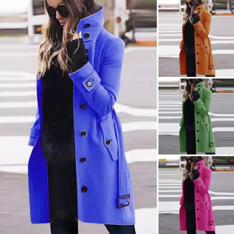 Damen eleganter und bequemer Trenchcoat EB