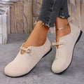 Damen bequeme und elegante Slipper mit modischen Schnürdetails EB