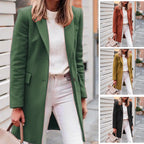 Damen eleganter und bequemer Wollmantel EB