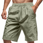 Herren nan lässige Bermudashorts aus Baumwollmix mit elastischem Bund Kordelzug und Seitentaschen EB