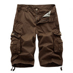 Herren Cargoshorts mit multifunktionalen Taschen und elastischem Bund EB