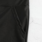 Damen-Badeshorts mit hohem Bund und Seitentaschen