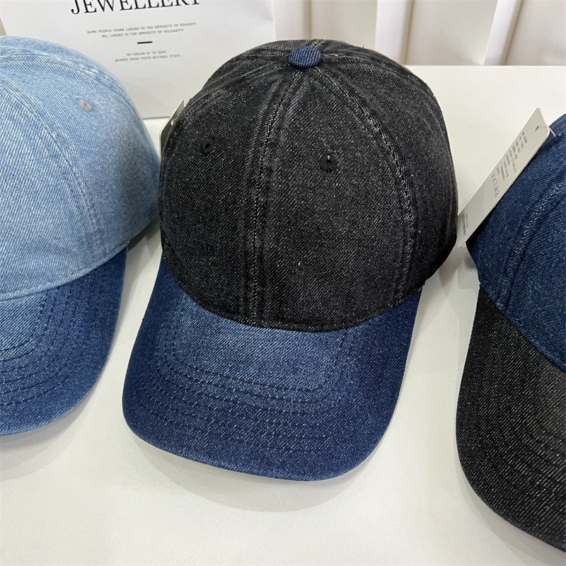 Verstellbare Herrenkappe in Denim-Optik