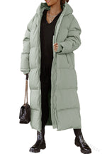 Damen Lange gesteppte Winterjacke EB