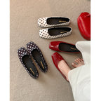 Damen Ballerinas mit verspieltem Punktedesign und bequemem Fußbett EB