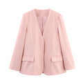 Damen Blazerjacke mit elegantem Schnitt und modernen Taschen EB