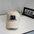 Herren-Baseballcap mit Distressed-Optik und Motivations-Stickerei