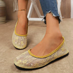 Damen Ballerinas aus feiner Spitze EB