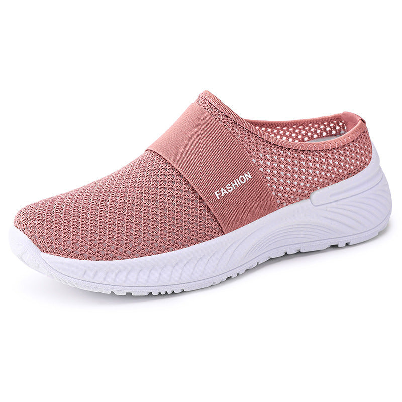 Damen Bequeme Slip-On Freizeitschuhe mit elastischem Riemen EB