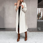 Damen eleganter und warmer Wollmantel EB