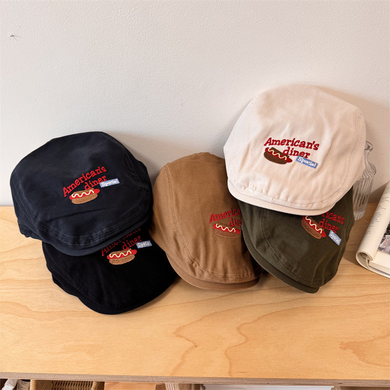 Bestickte lässige Newsboy-Kappe für Herren