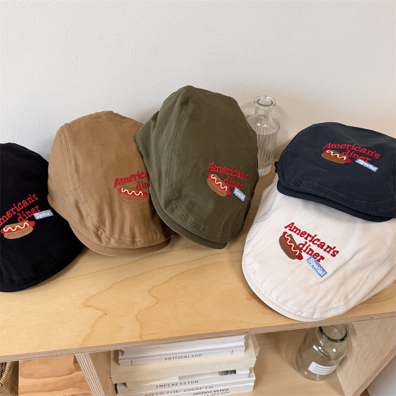 Bestickte lässige Newsboy-Kappe für Herren