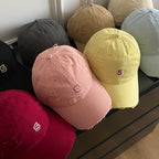 Unisex-Baseballkappe mit Stickerei im Used-Look