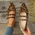 Damen Ballerinas mit modischen Riemen und punktueller Fußbettgestaltung EB