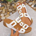 Damen Bequeme Sandalen mit modischem Riemen-Design EB
