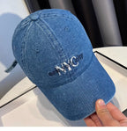 Stilvolle Denim-Baseballkappe für Damen