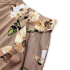 Damen Maxi-Rock mit floralem Muster und taillierter Schleife EB