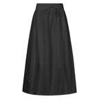 Damen maxilanger Rock mit elastischem Taillenbund und leichtem Material EB