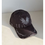 Snapback-Cap für Damen mit Grafik und Distressed-Optik