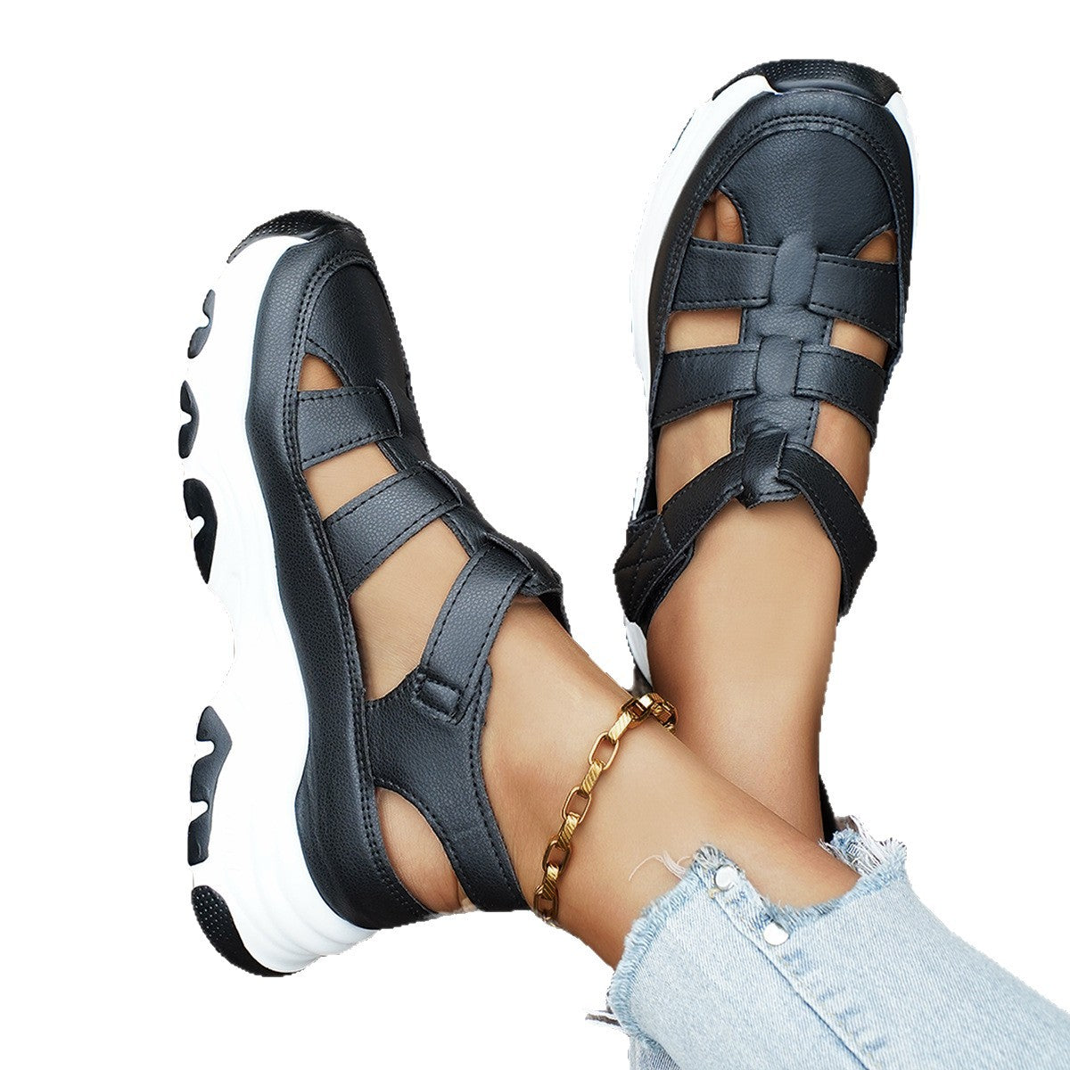 Damen bequeme Sport-Sandalen mit modischem Design EB