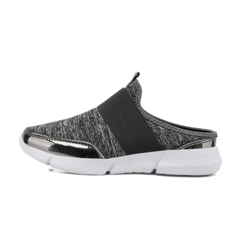 Damen Bequeme Slip-On Clogs mit elastischem Obermaterial EB