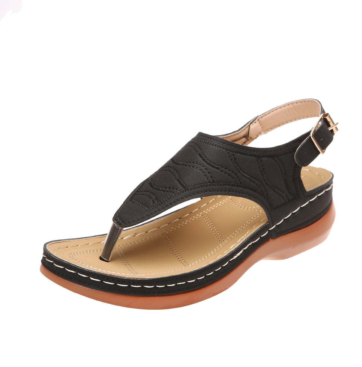 Damen bequeme Sandalen mit Riemen EB