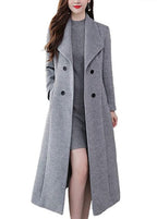 Damen Lange Wollmantel EB