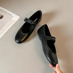 Damen elegante Ballerinas mit modischem Riemchen EB