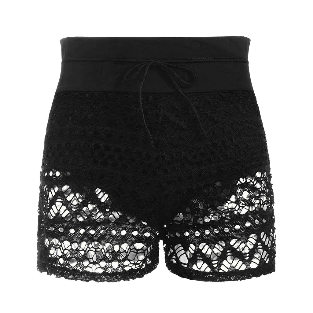 Stilvolle kurze Spitzen-Shorts für Damen