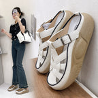 Damen Bequeme Slingback Sandalen mit verstellbarem Riemendesign und anatomischer Fußbett EB