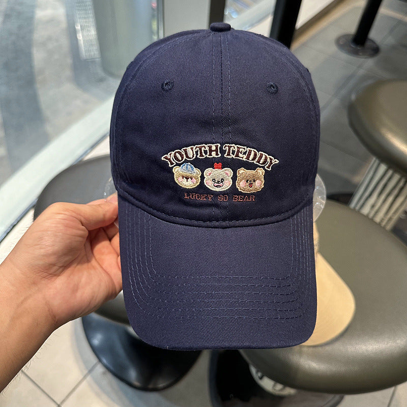 Unisex Embroidered Character Cap