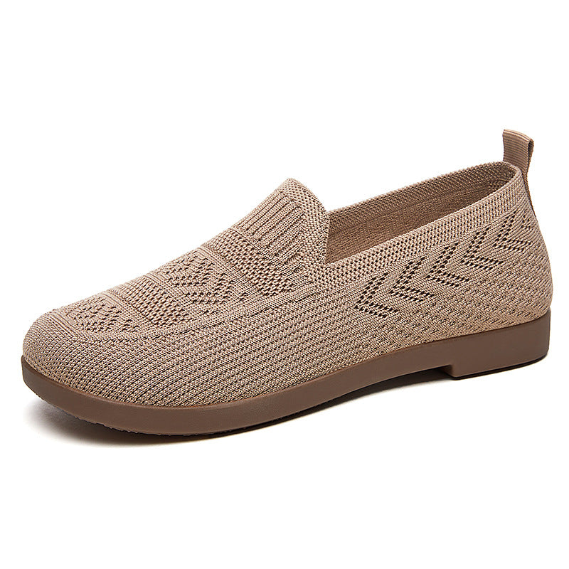 Damen Bequeme Slip-On Schuhe mit atmungsaktivem Netzwerkdesign EB