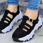 Damen sportliche Clogs mit modischem Riemendesign EB