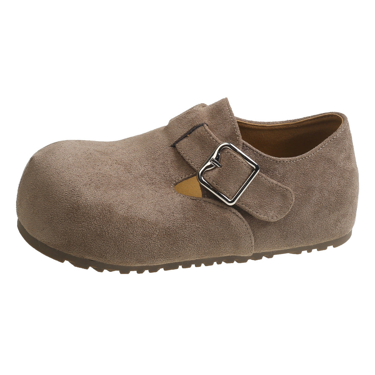 Damen Clogs mit modischer Schnalle und ergonomischem Fußbett EB