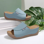 Damen bequeme Clogs mit modischem Riemendesign EB