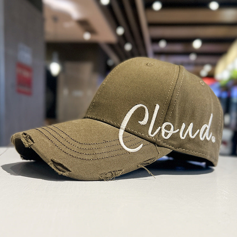 Vintage-inspirierte Baseballkappe für Herren im Used-Look